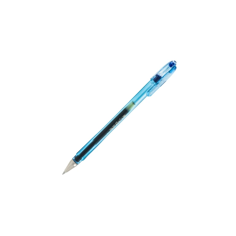 Caneta Pilot Gel G1 - Recarregável - Esferográfica 0,7mm - Traço 0,32mm - Corpo Transparente - Cor Azul