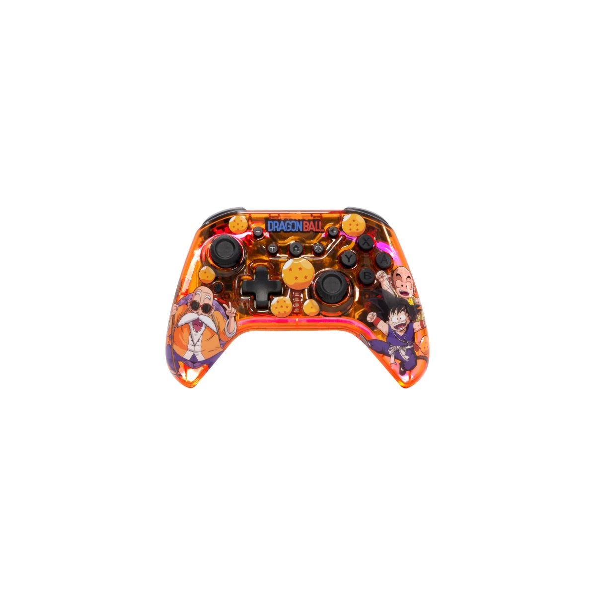 FR-TEC Dragon Ball Z Kame Controlador / Gamepad Bluetooth para PC, Nintendo Switch - Translúcido com Iluminação