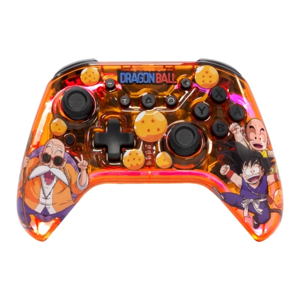 FR-TEC Dragon Ball Z Kame Controlador / Gamepad Bluetooth para PC, Nintendo Switch - Translúcido com Iluminação