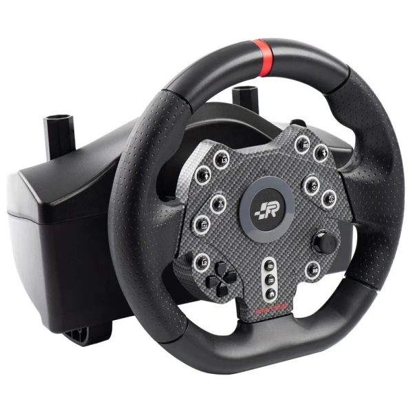 FR-TEC Grand Chelem Racing Wheel MKll Jogo de Volante + Pedais + Alavanca de Câmbio - Câmbio Reforçado - Compatível com PS4, Xbox Series X/S, One e PC - Cor Preto