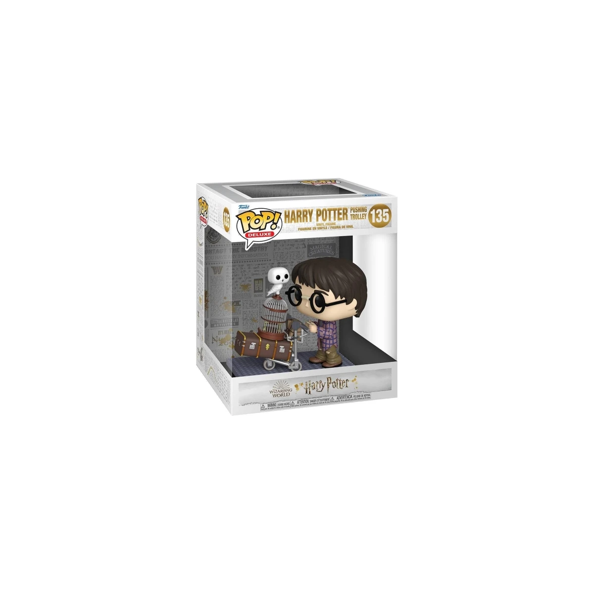 Funko Pop Deluxe Harry Potter Harry Potter Pushing Cart - Figura de vinil - Altura aprox. 9,5 cm