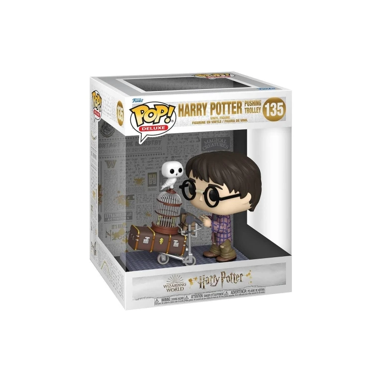 Funko Pop Deluxe Harry Potter Harry Potter Pushing Cart - Figura de vinil - Altura aprox. 9,5 cm