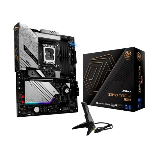 PLACA ASROCK Z890 TAICHI LITE,INTEL,1851,Z890,4DDR5,256GB,2HDMI+THUNDERBOLT,4SATA3+4M.2,1X5 +1X2.5 GIGABITLAN,WIFI7+BT5.4,13USB3.2,ATX