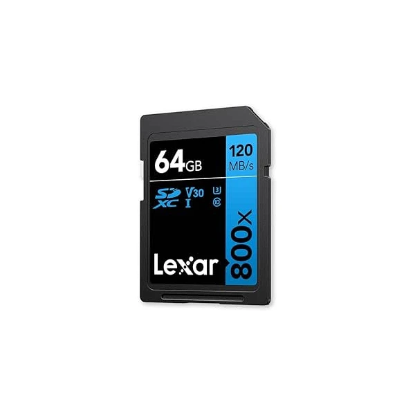 CARTÕES LEXAR 64GB PROFISSIONAL 800X PRO SDXC UHS-I, LEITURA DE ATÉ 150MB/S, C10 V30 U3