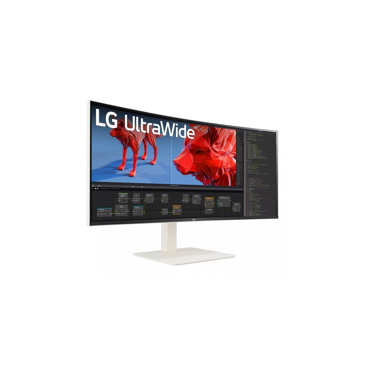 LG 38WR85QC-W monitor de ecrã 96,5 cm (38") 3840 x 1600 pixels UltraWide Quad HD LCD Branco