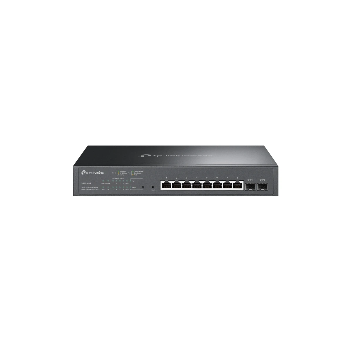 TP-Link Omada TL-SG2210MP Gerido L2/L2+ Gigabit Ethernet (10/100/1000) Power over Ethernet (PoE) 1U Preto