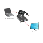 Tripp Lite U244-001-VGA-R adaptador gráfico USB 1920 x 1200 pixels Preto