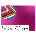 Goma eva com purpurina liderpapel 50x70cm 60gr espessura 2mm rosa