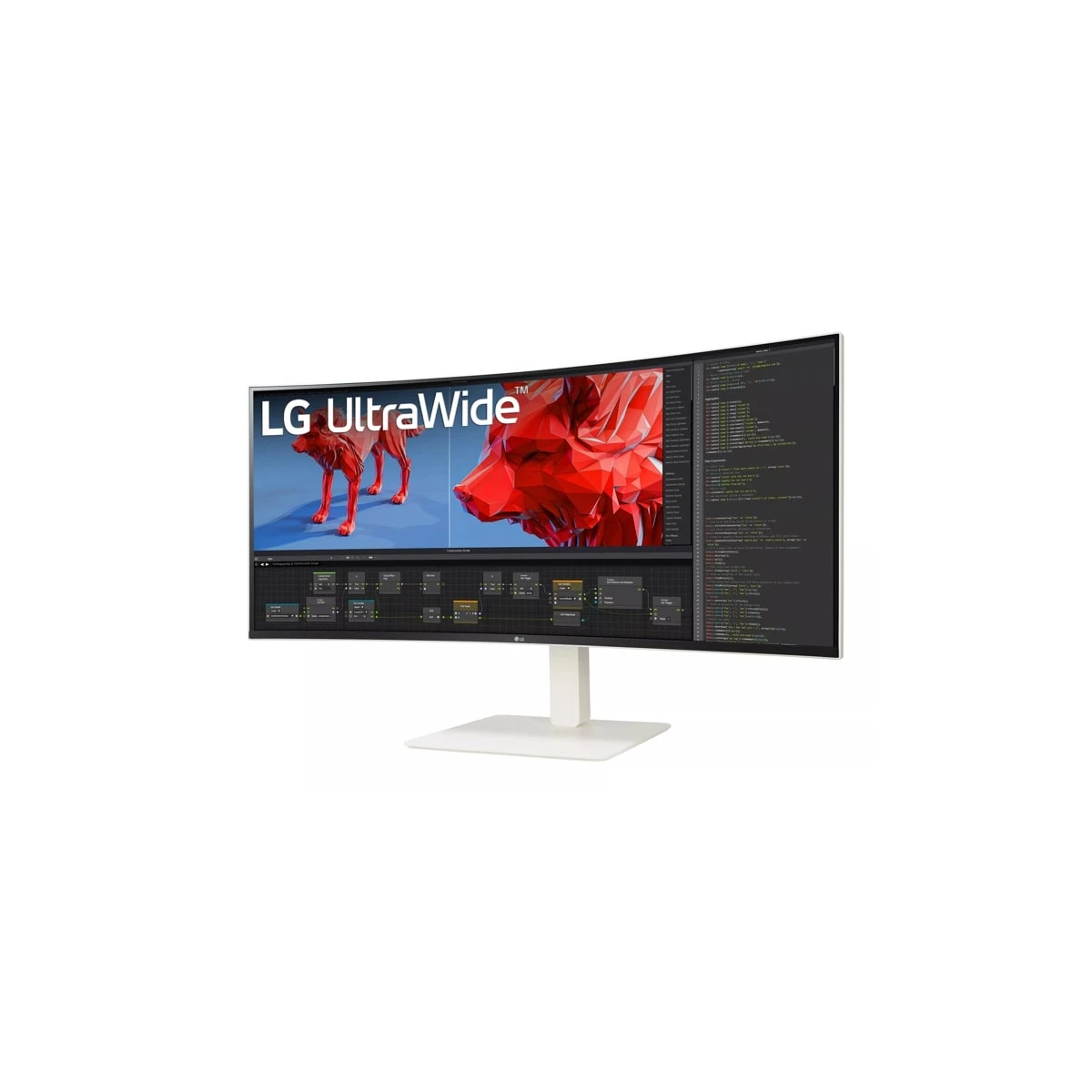 LG 38WR85QC-W monitor de ecrã 96,5 cm (38") 3840 x 1600 pixels UltraWide Quad HD LCD Branco