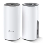 TP-Link Deco E4 (2-pack) Dual-band (2,4 GHz / 5 GHz) Wi-Fi 5 (802.11ac) Branco, Cinzento Interno