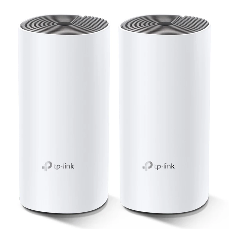 TP-Link Deco E4 (2-pack) Dual-band (2,4 GHz / 5 GHz) Wi-Fi 5 (802.11ac) Branco, Cinzento Interno