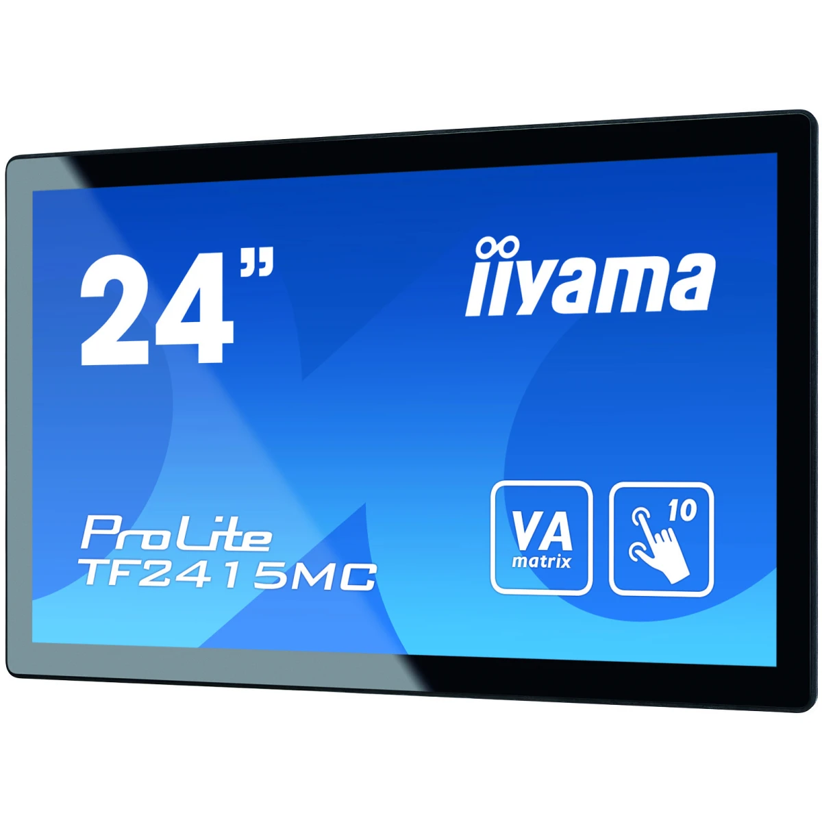 iiyama ProLite TF2415MC-B2 monitor de ecrã 60,5 cm (23.8") 1920 x 1080 pixels Full HD LCD Ecrã táctil Multi-utilizador Preto