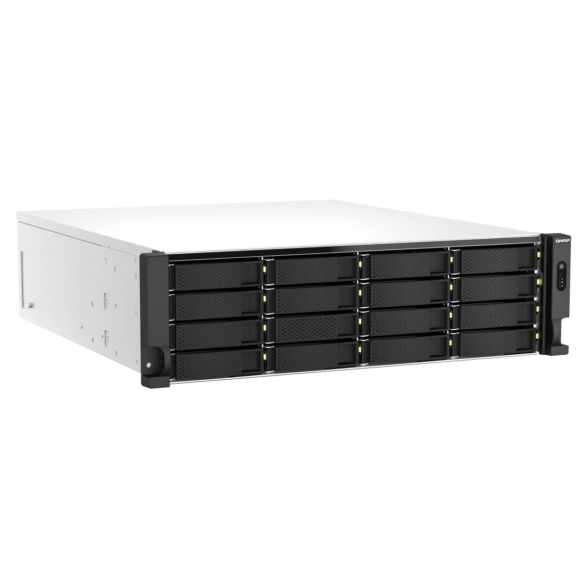 QNAP TS-H2287XU-RP NAS Rack (3U) Intel Xeon E E-2378 64 GB DDR4 QuTS hero Preto, Branco