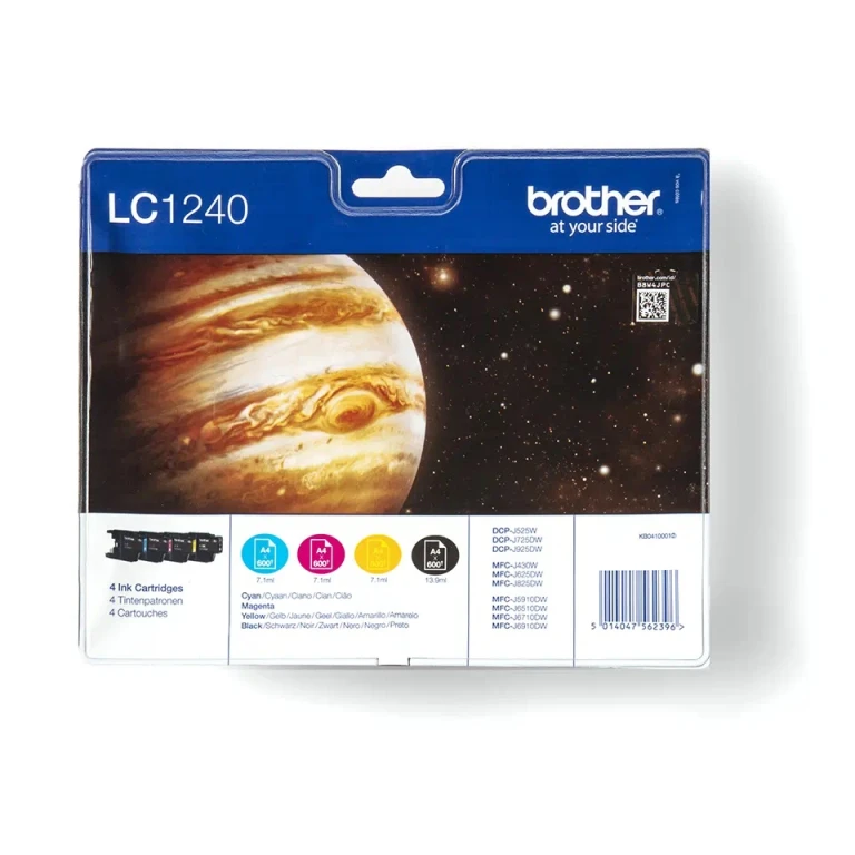 Brother LC-1240VALBP tinteiro 4 unidade(s) Original Preto, Ciano, Magenta, Amarelo
