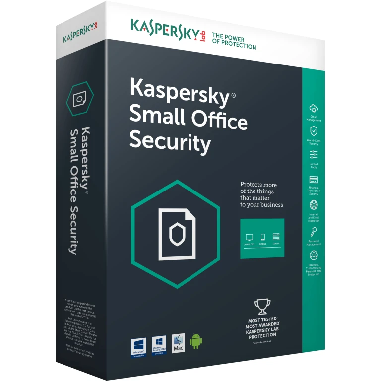 Kaspersky Small Office Security 7 Segurança antivírus Base 7 licença(s) 1 ano(s)