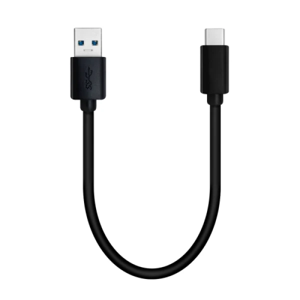 QNAP USB 3.0 5G 0.2M TYPE-A TO TYPE-C CABLE cabo USB USB 3.2 Gen 1 (3.1 Gen 1) 0,2 m USB A USB C Preto