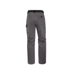 Calças deltaplus com cintura ajustavel e 5 bolsos cor cinza - verde tamanho m
