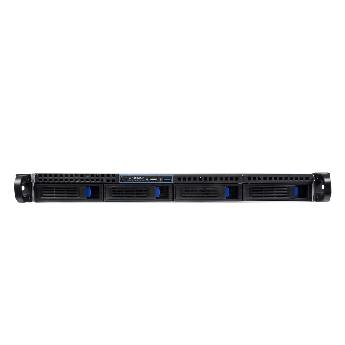 UNYKAch 1U HSW4104 Rack Preto, Prateado