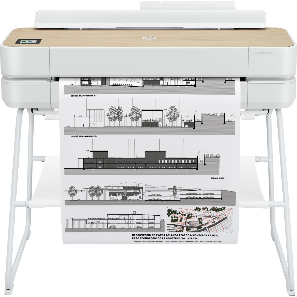 HP Designjet Studio 24-in Printer impressora de grande formato Wi-Fi Jato de tinta térmico Cor 2400 x 1200 DPI 610 x 1897 mm Ethernet LAN