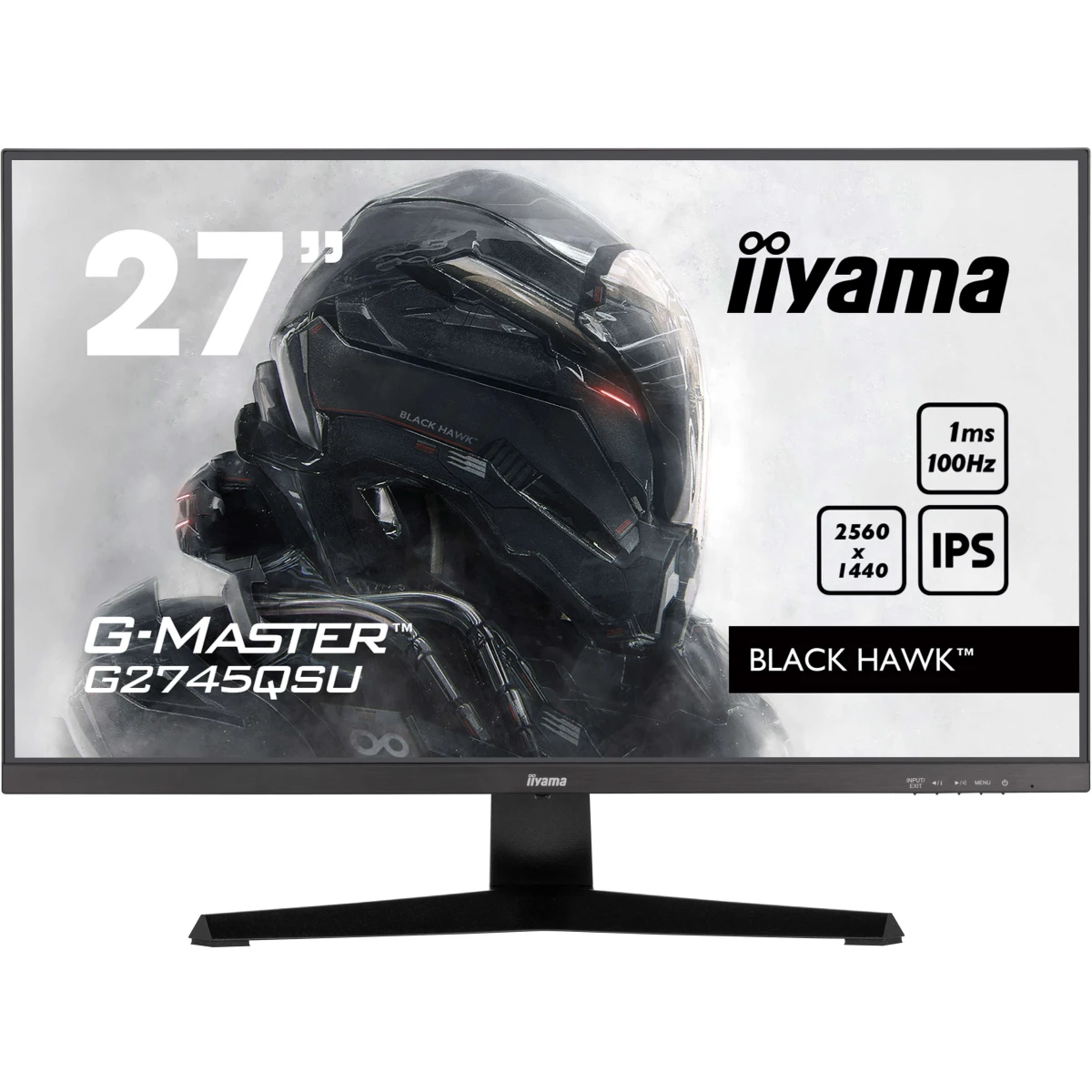 iiyama G-MASTER G2745QSU-B2 monitor de ecrã 68,6 cm (27") 2560 x 1440 pixels Wide Quad HD LED Preto