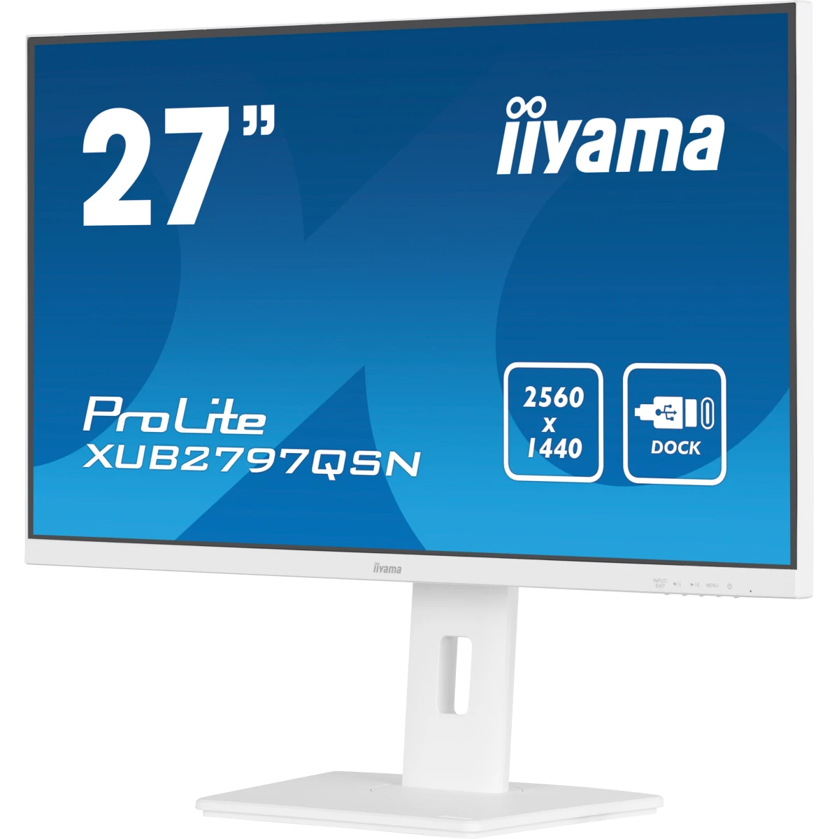 iiyama G-MASTER XUB2797QSN-W2 monitor de ecrã 68,6 cm (27") 2560 x 1440 pixels 4K Ultra HD LED Branco