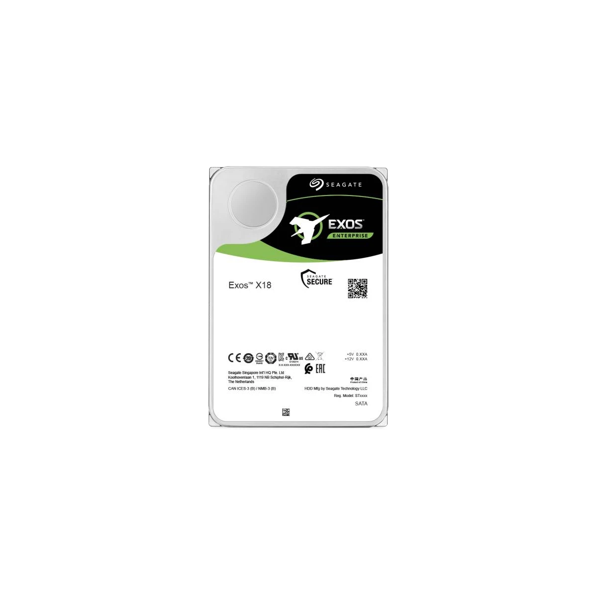 Seagate Exos X18 unidade de disco rígido 16 TB 7200 RPM 256 MB 3.5" SAS