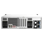 QNAP TS-H2287XU-RP NAS Rack (3U) Intel Xeon E E-2378 64 GB DDR4 QuTS hero Preto, Branco