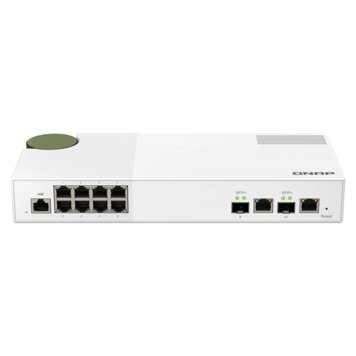 QNAP QSW-M2108-2C switch de rede Gerido L2 2.5G Ethernet (100/1000/2500) Cinzento, Branco