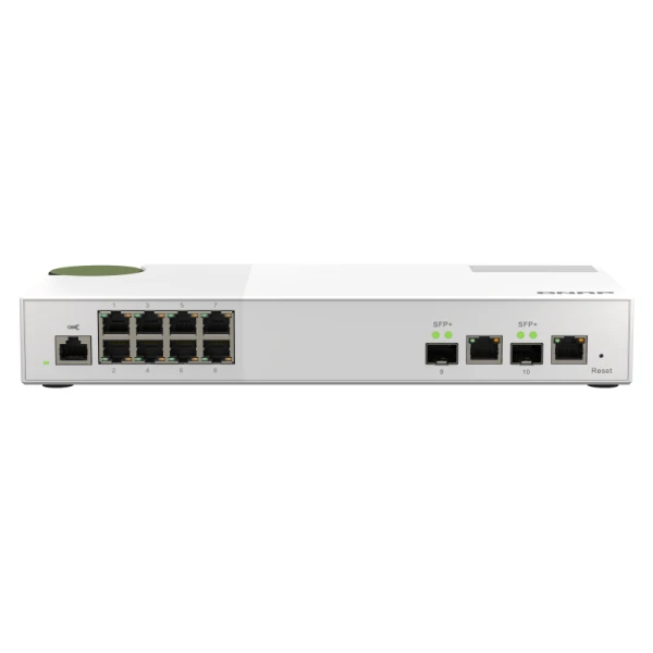 QNAP QSW-M2108-2C switch de rede Gerido L2 2.5G Ethernet (100/1000/2500) Cinzento, Branco