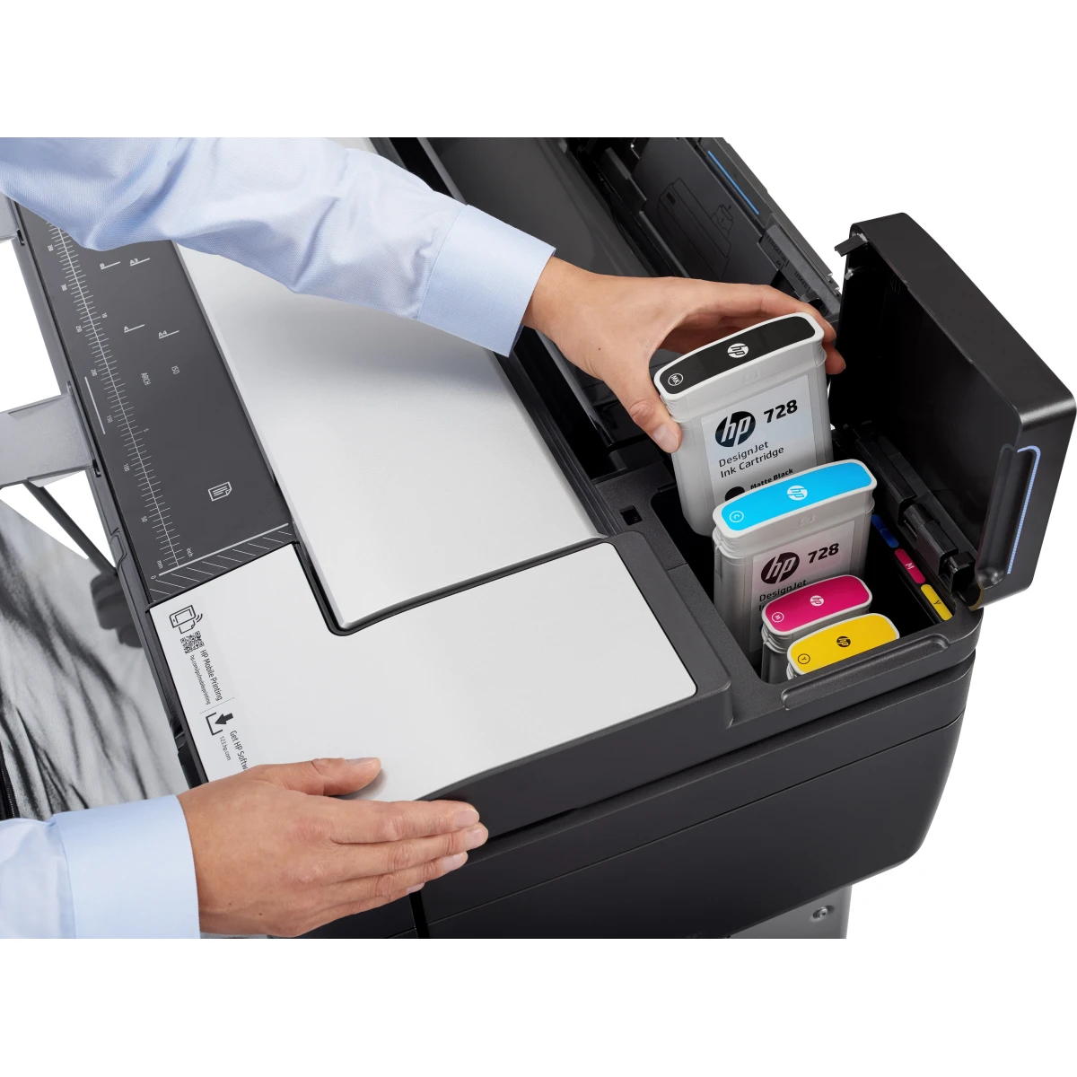 HP Designjet T830 24-in Multifunction Printer impressora de grande formato Wi-Fi Jato de tinta Cor 2400 x 1200 DPI 610 x 1897 mm Ethernet LAN