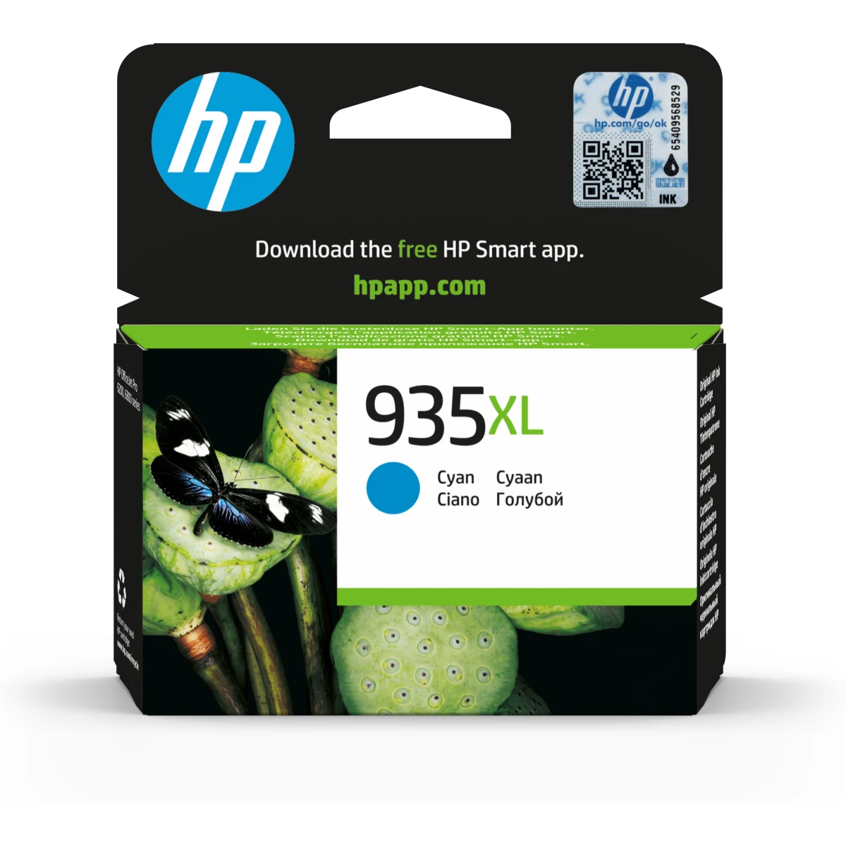 HP Tinteiro Original 935XL Ciano de elevado rendimento