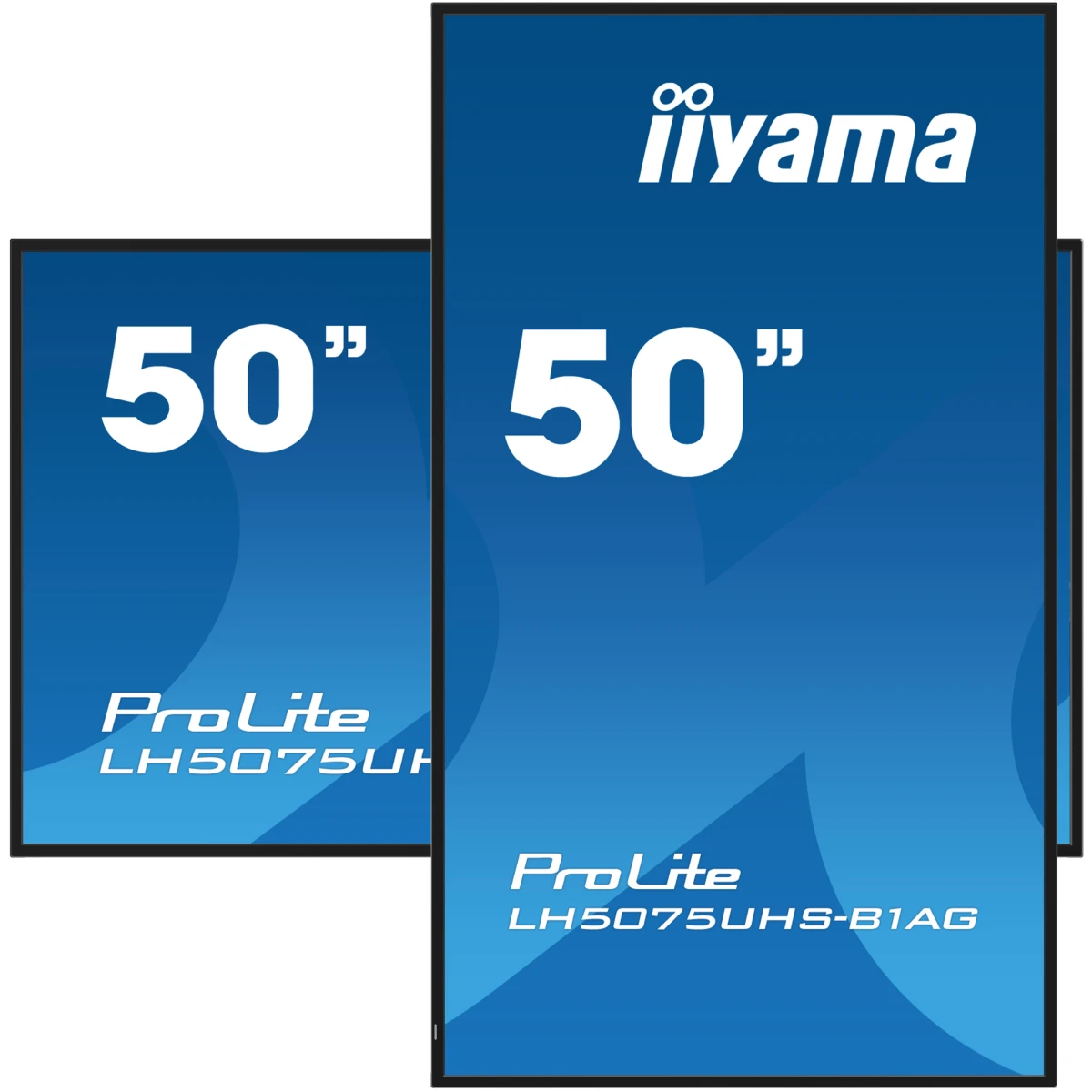 iiyama LH5075UHS-B1AG ecrã de sinalização Plasma digital 125,7 cm (49.5") LCD Wi-Fi 500 cd/m² 4K Ultra HD Preto Processador built-in Android 11 24/7