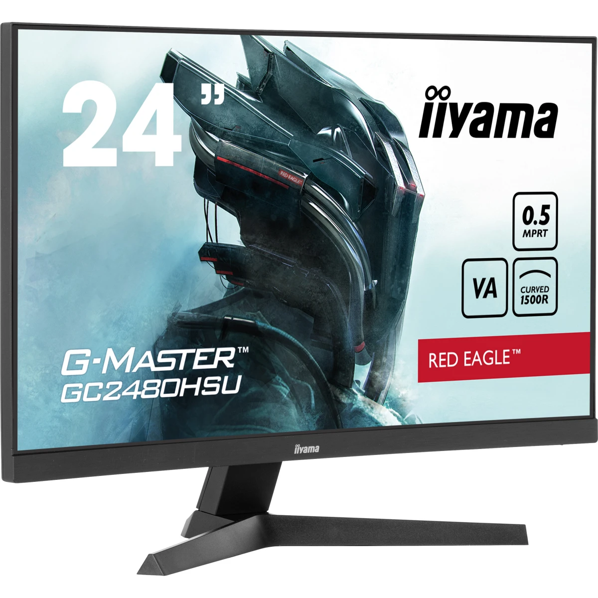 iiyama G-MASTER GC2480HSU-B1 monitor de ecrã 61 cm (24") 1920 x 1080 pixels Full HD LED Preto