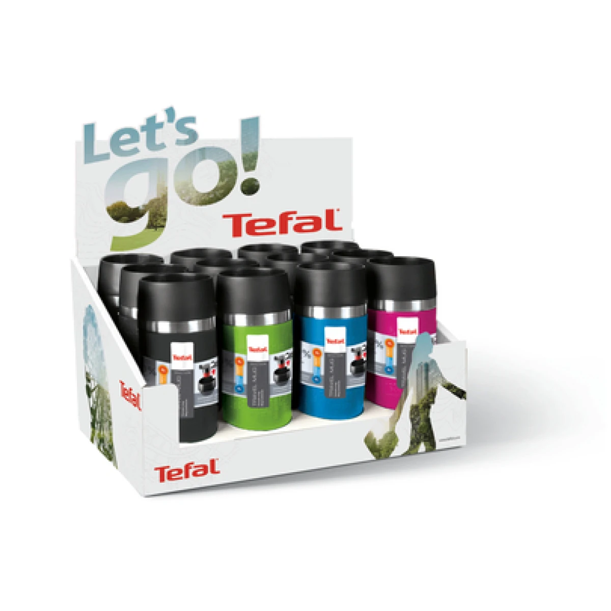 COPO TERMICO TEFAL 12X0,36L - K3089114 - MIX CORES