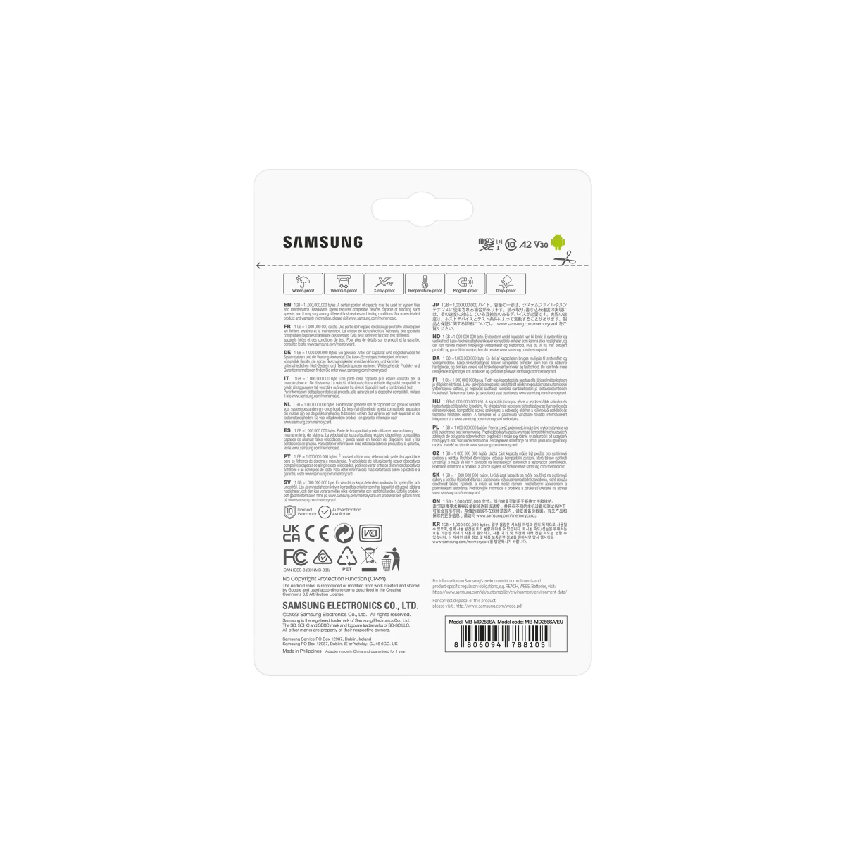 Samsung PRO Plus MB-MD256SA/EU cartão de memória 256 GB MicroSD UHS-I Classe 3