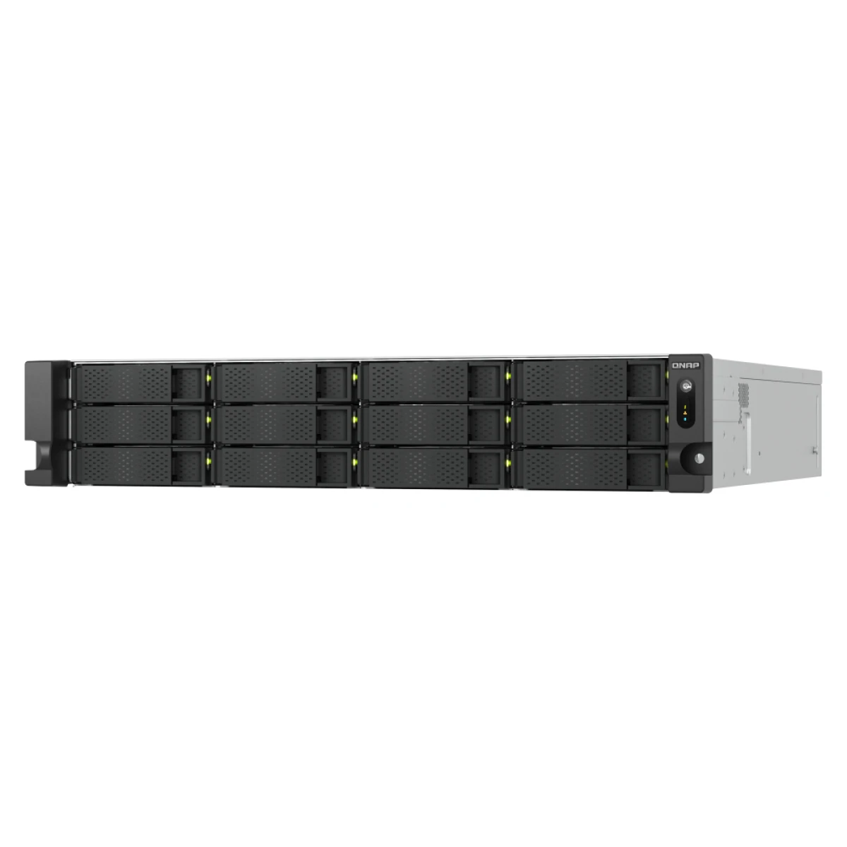 QNAP TS-H1277AXU-RP NAS Rack (2U) Intel Xeon E E-2136 16 GB DDR4 168 TB HDD QuTS hero Preto