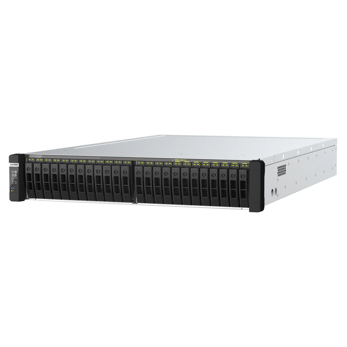 QNAP TDS-h2489FU NAS Rack (2U) Intel Xeon Silver 4314 256 GB DDR4 0 TB QuTS hero Preto, Prateado