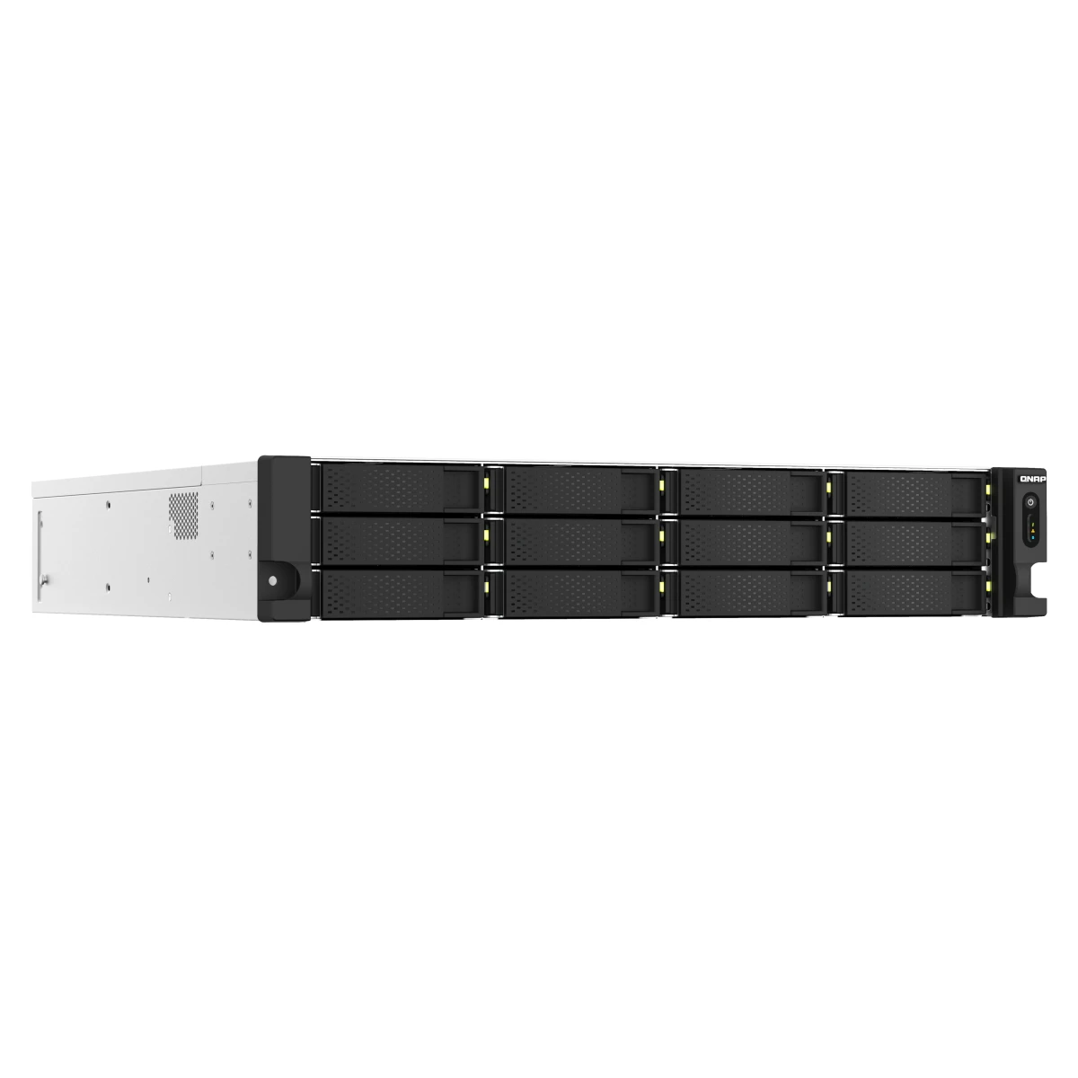 QNAP TS-h1887XU-RP NAS Rack (2U) Intel Xeon E E-2334 16 GB DDR4 QuTS hero Preto, Branco