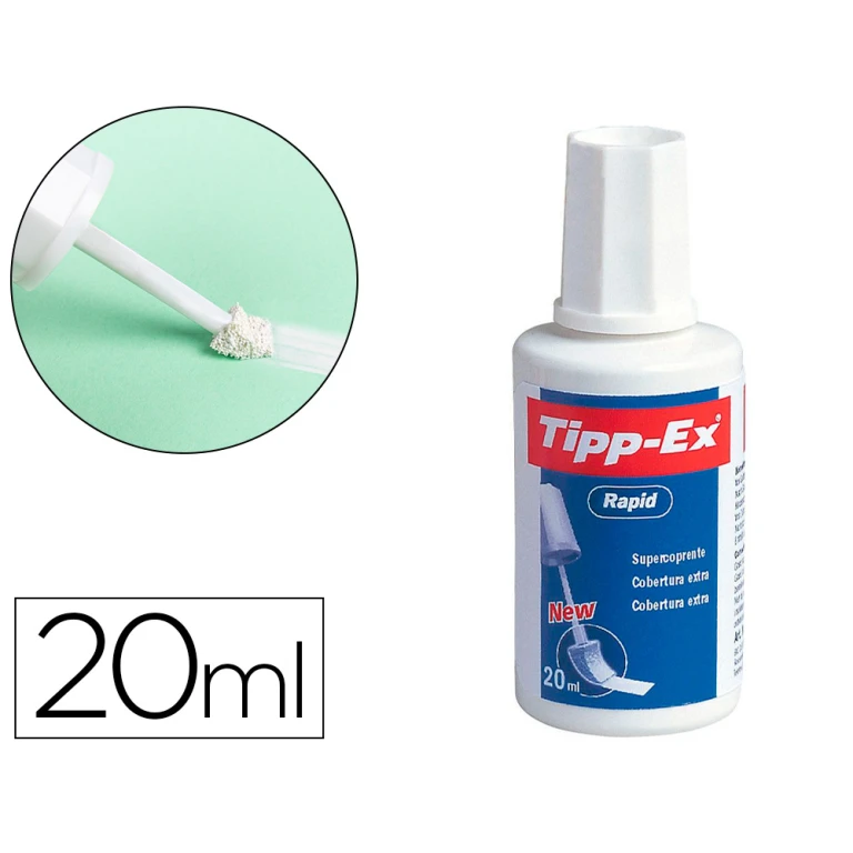 Corretor de pincel tipp-ex, de20 ml, com secagem rapida