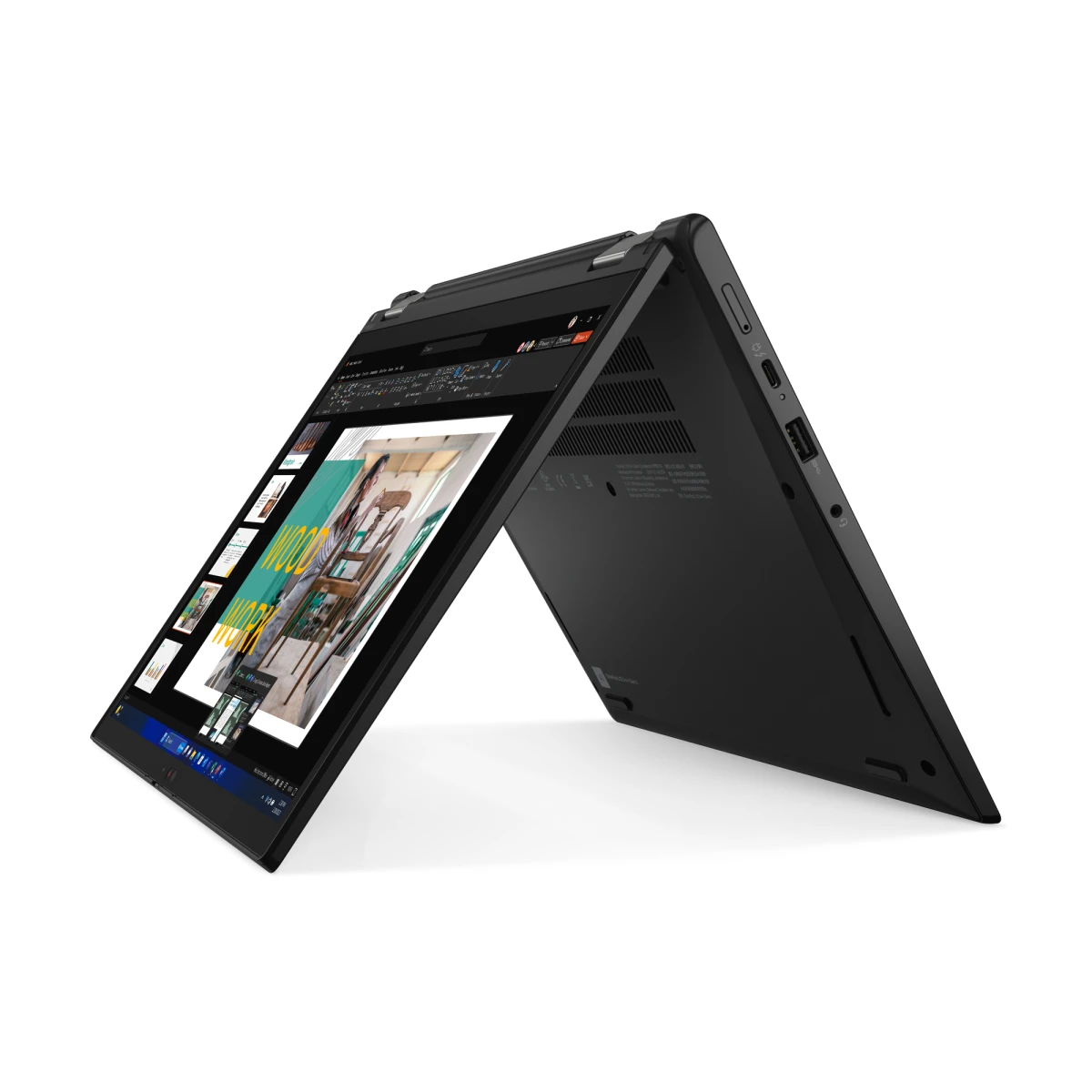 Lenovo ThinkPad L13 2-in-1 Gen 5 (Intel) Intel Core Ultra 7 155U Híbrido (2 em 1) 33,8 cm (13.3") Ecrã táctil WUXGA 16 GB LPDDR5-SDRAM 512 GB SSD Wi-Fi 6E (802.11ax) Windows 11 Pro Preto