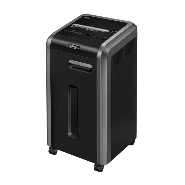 Fellowes 225Ci destruidora de papel Trituração transversal 65 dB 24 cm Preto, Prateado