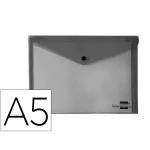 Bolsa porta documentos liderpapel com mola din a5 preto opaco