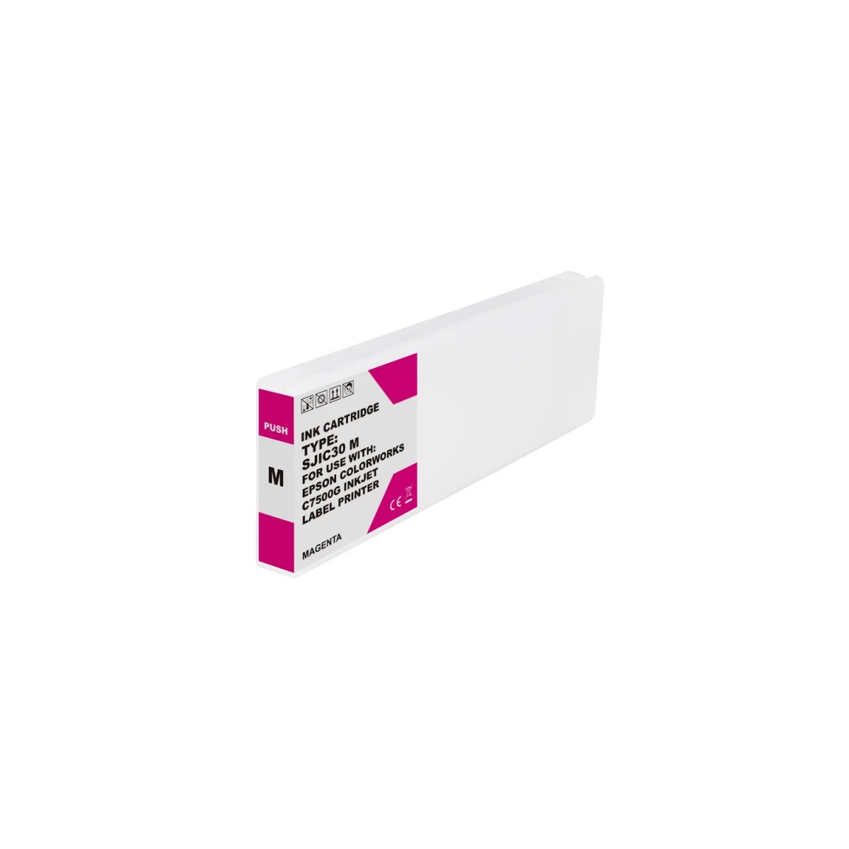 Cartucho de tinta pigmentada genérico Epson SJIC30P Magenta - Substitui C33S020641/SJIC30P(M)