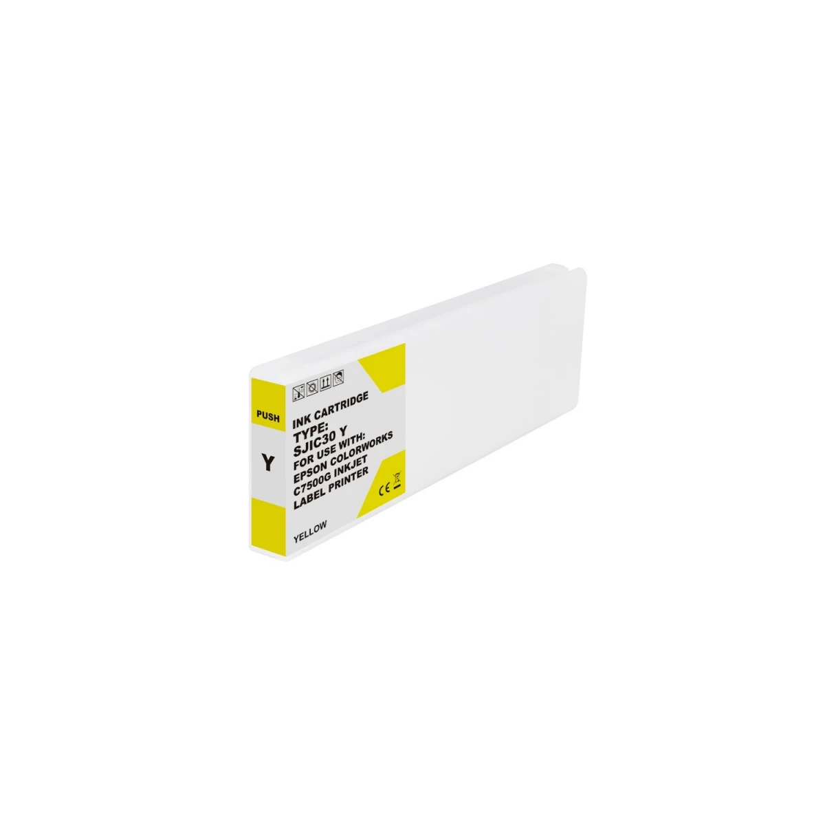 Cartucho de tinta pigmentada genérico Epson SJIC30P Amarillo - Substitui C33S020642/SJIC30P(Y)