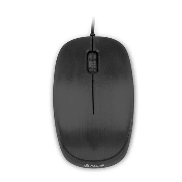 NGS Flame USB Mouse 1000dpi - 3 Botões - Uso Ambidestro - Cor Preto
