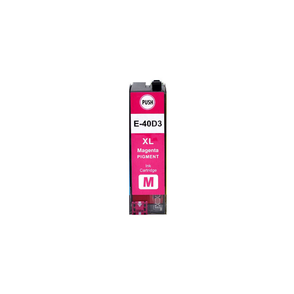 Cartucho de tinta pigmentada genérico magenta Epson T40D3 - substitui C13T40D340/C13T40C340