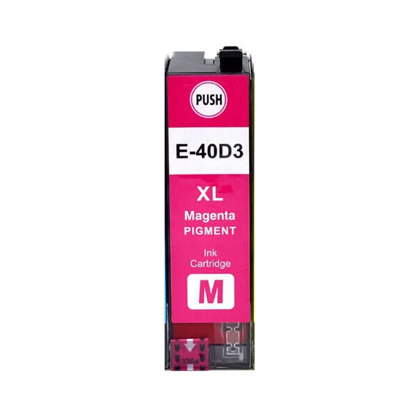 Cartucho de tinta pigmentada genérico magenta Epson T40D3 - substitui C13T40D340/C13T40C340