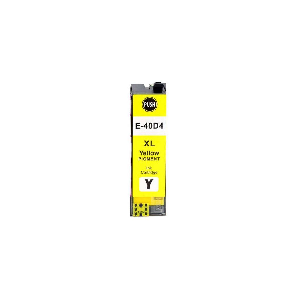 Cartucho de tinta pigmentada genérico Epson T40D4 Amarillo - substitui C13T40D440/C13T40C440