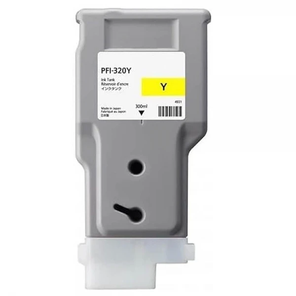 Cartucho de tinta pigmentada genérico Canon PFI320 Amarillo - substitui 2893C001