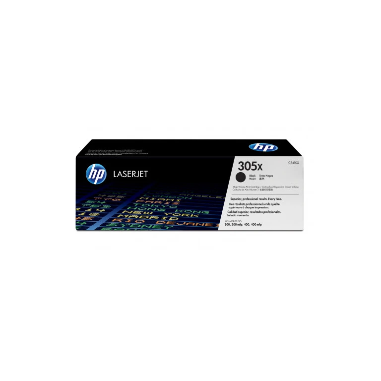 Toner hp 305x laserjet pro 300/ 400 ce410x preto 4000 pag